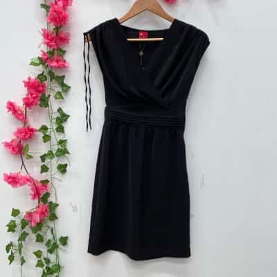 Flair Womens Sleeveless Midi Dress Size XS Black  