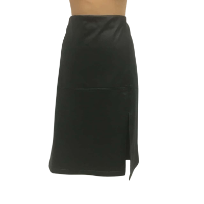 Anne klein Faux Leather Skirt Size 16 Black  
