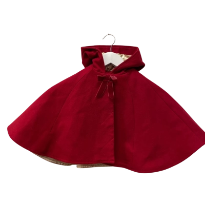 Ollies Place Kids cape  Size 2 Gold / Red 