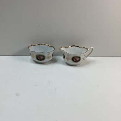 Two Tone China Glass Set