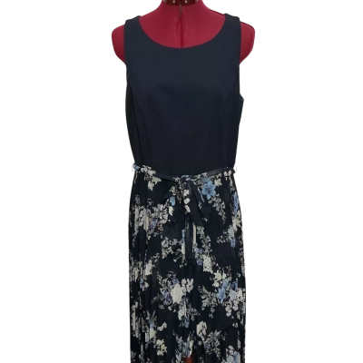 Forever New Womens  Size 14 Sleeveless Dress  Blue / Floral / Navy Blue 
