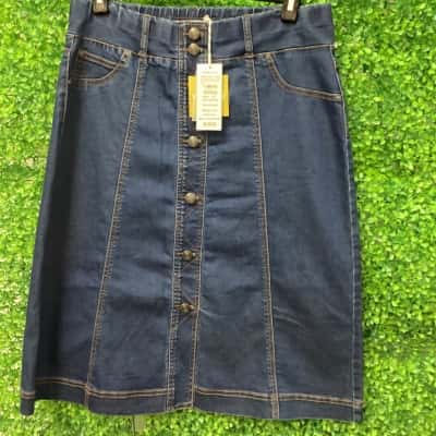 Taking Shape Womens  Size 12 Denim Skirt Blue 