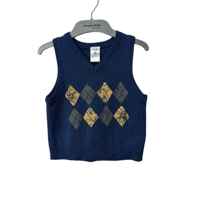 Pumpkin Patch Kids  Size 6-12m Top Blue 