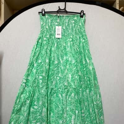Seed Heritage Womens  Size 12 Green / Pattern / White  Skirt 