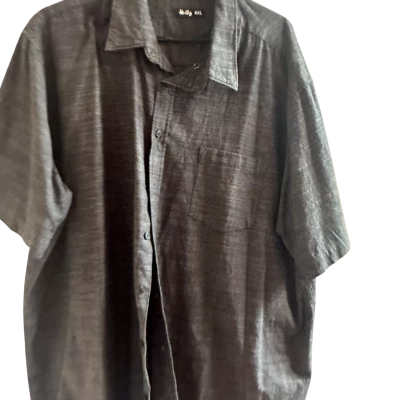  Men's  Size XXXXL Short Sleeve Shirt Grey 