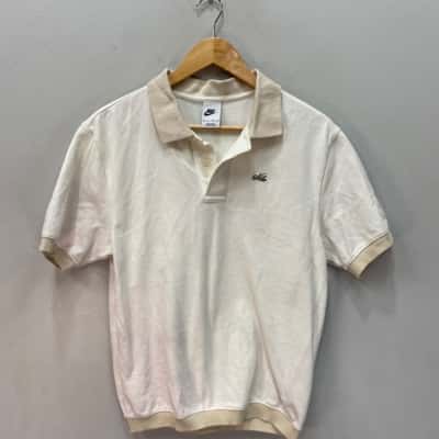 Nike Mens  Size XS Polo Shirt Cream / Off White 
