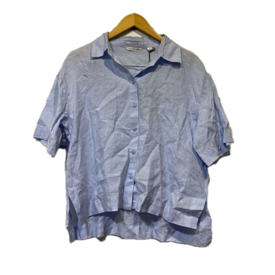 Country Road Womens Top Size 8 Blue Linen