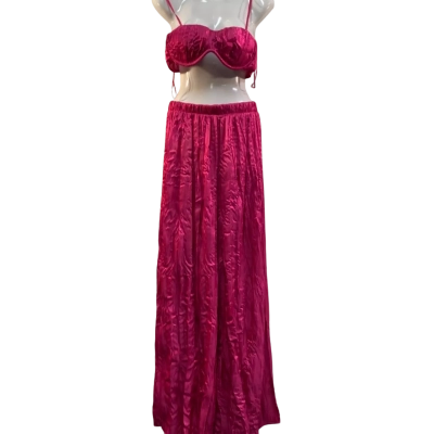 JLUXLABEL Womens  Size S Top and Pants set Pink  