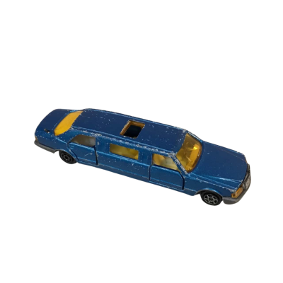 Vintage Majorette Blue Limousine Scale Car