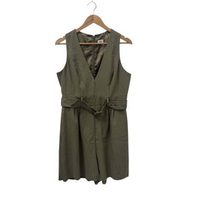 Sheike Womens  Size 14 Sleeveless Playsuit Khaki 