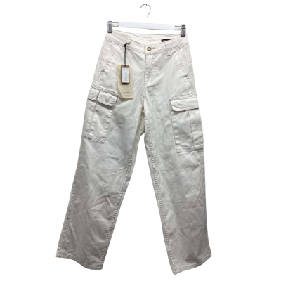 Thrills Womens Size 6/24 White Organic Cotton Workpants BNWT
