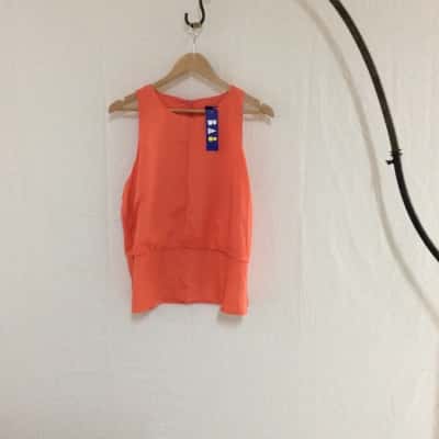 Ba8 Women's Size 16 Blouse Top Orange 