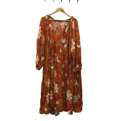 Jaase Womens  Size M Maxi Dress Burnt Orange BNWT