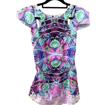  Womens Tattoo Size 6 Mini Pattern Dress 