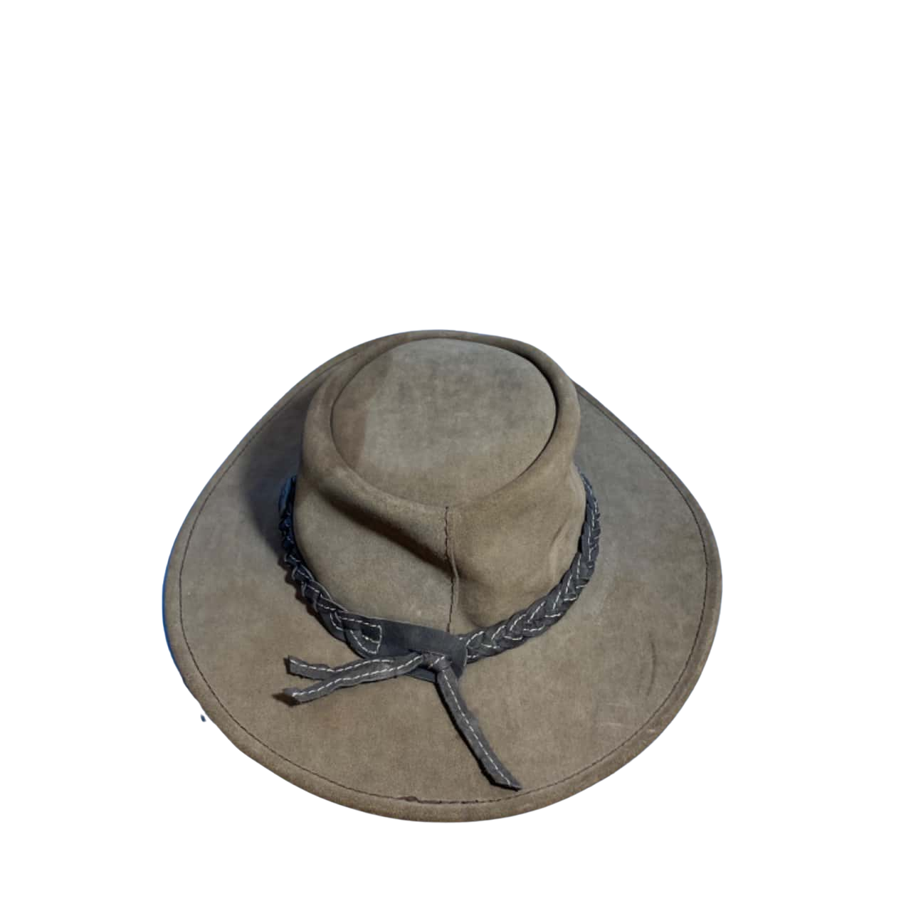 Jacaru leather hat Brown