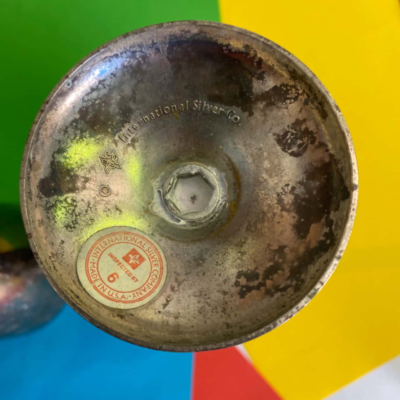 Pair of international silver co cups