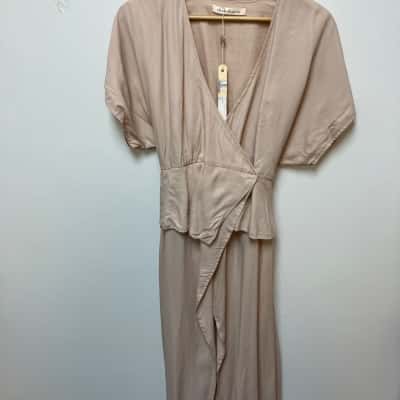  Women’s Shakuhaki wrap dress  Size XS Nude / Peach w