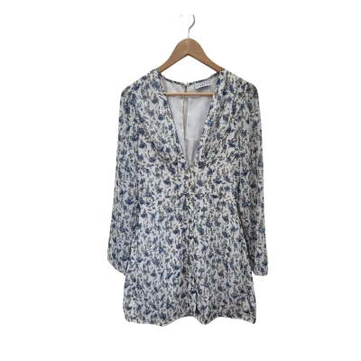 Lioness American Sweetheart Mini Dress Blue/White Floral 