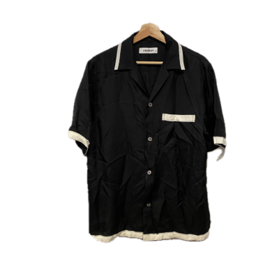 Venroy Womens  Size M Black  / Cream Silk Top 