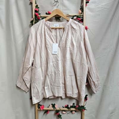Womens Seed Heritage Peony Pink Top Size 16 RRP $99.95