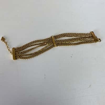 Guess Gold-Tone Multi-Strand Chain Bracelet  