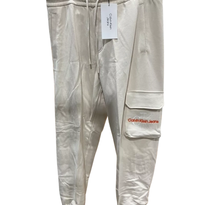 Calvin Klein Jeans Womens  Size M Track Pants Cream 