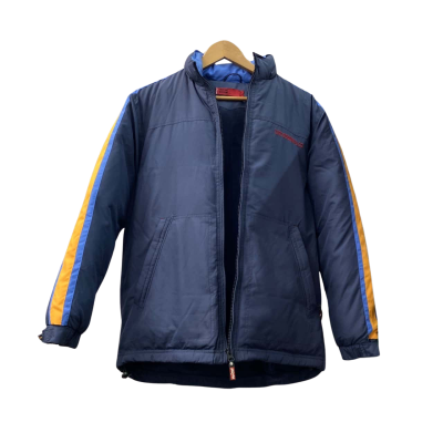 Levi Strauss & Co. Mens  Size M Raincoat Blue / Navy Blue / Yellow 