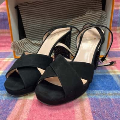 Kate Spade Womens  Size 7 Heels Black  