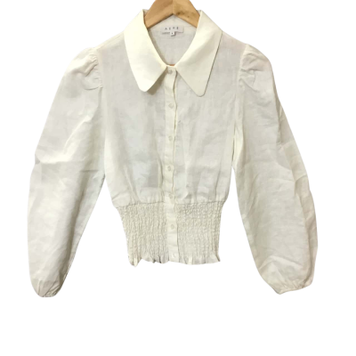 Women’s Size 6 Cream AERE Long Sleeve Shirt