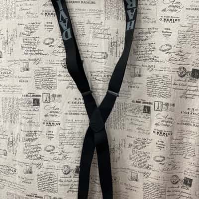 Harley Davidson Mens  Size One Size Black  suspenders 
