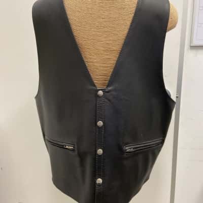 Mars Mens Genuine Leather Vest