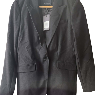 Basque Womens  Size 10 Blazer Black  