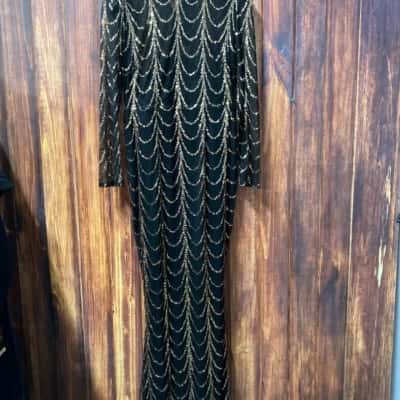 Miss Ord   Size XL Formal Dress Black  / Rose Gold  new 