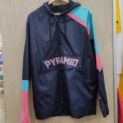  Black Pyramid Unisex Size L Windbreaker Blue 