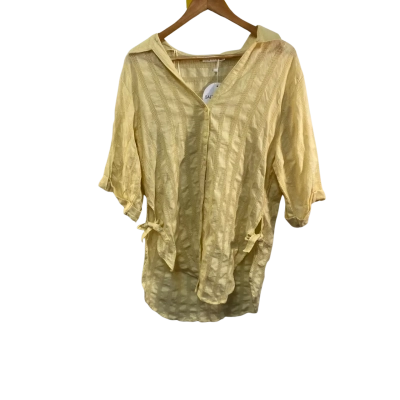 BNWT Salty Crush Womens  Size M/L Mesh Shirt Yellow 