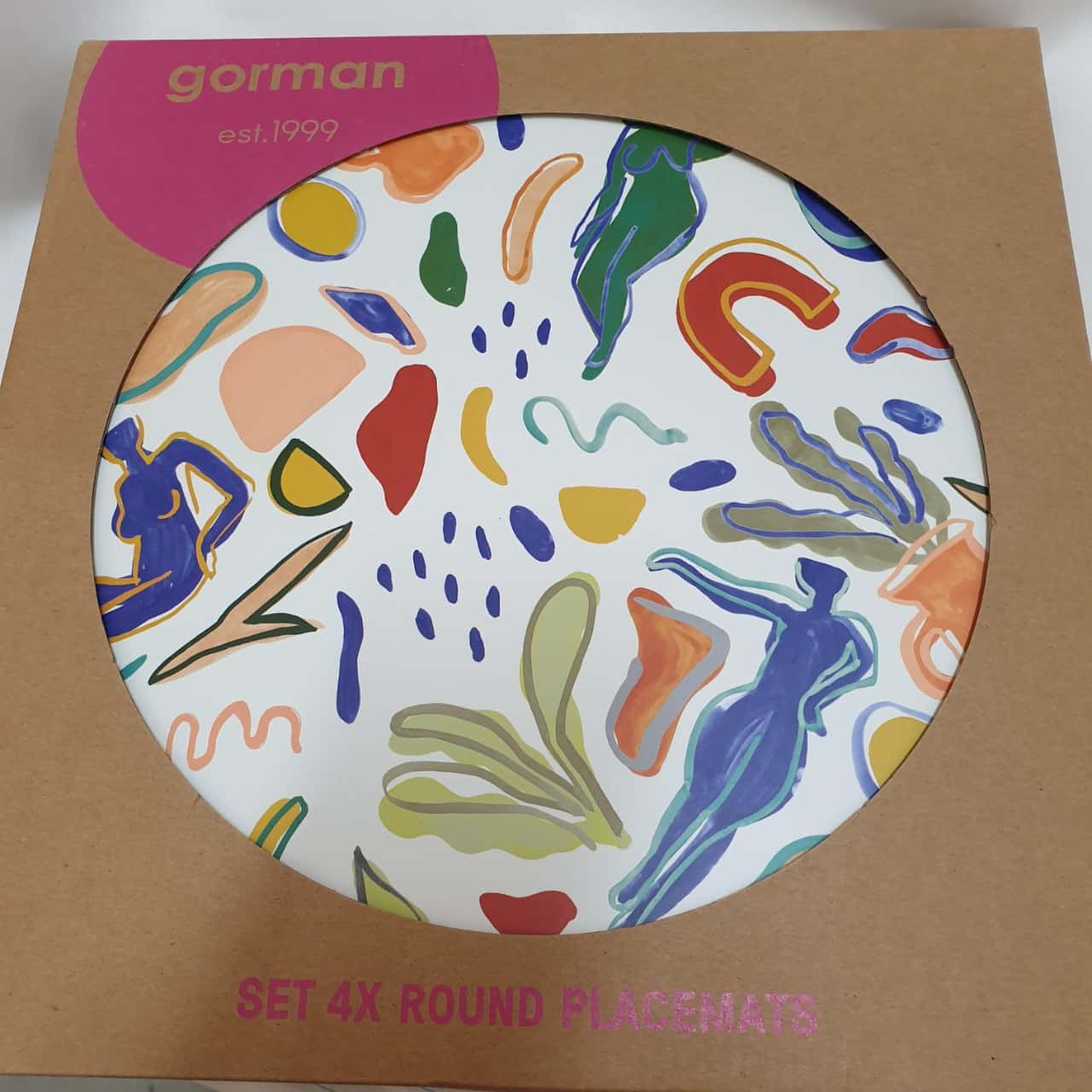 Gorman Go Figure Placemat Set in Print(s)