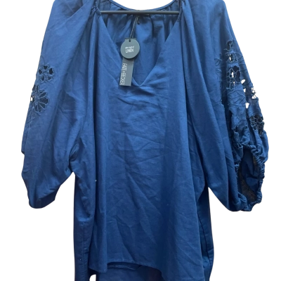Fate & Becker Womens  Size 22 3/4 Sleeve Shirt Blue 
