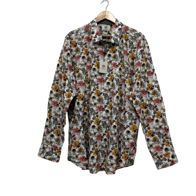  Cambridge NWT RRP$110 Mens  Size XXXL Long Sleeve Shirt Floral 