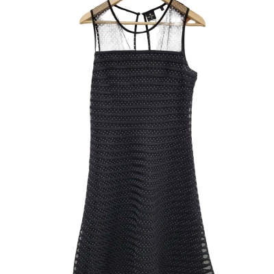 David Lawrence Womens  Size 10 Formal Dress / Party Dress / Sleeveless Dress  / Wedding Dress Black  / Off White / Polka Dot / Striped 