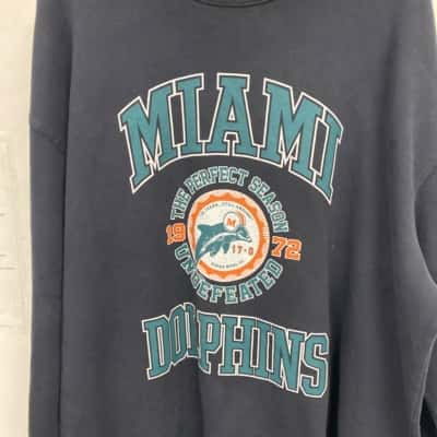 Miami dolphin’s Mens  Size XXL Sweater Blue 