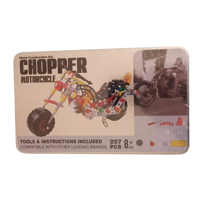 Metal Construction Set - Chopper Motorcycle - 257 pcs