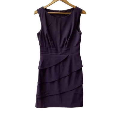 Connected Apparel Womens  Size 8 Casual Dress Purple F