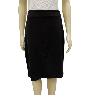 Jacqui-E Womens Midi Skirt Black  