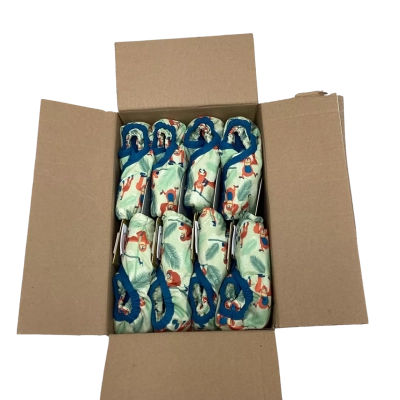 Popin Reuseable Nappys + Bamboo 8pack Box Light Green