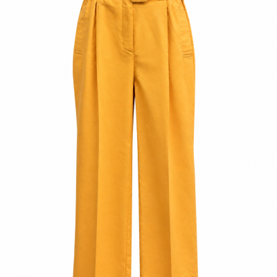 Sheike Mustard/Orange High-Waisted Belted Pants – Size 12