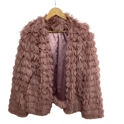 Fria women’s pink ruffle jacket
