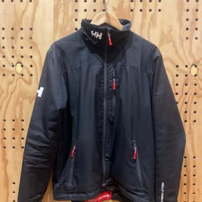 Helly Hansen Mens  Size M Crew Midlayer Fleece / Performance Jacket Black  