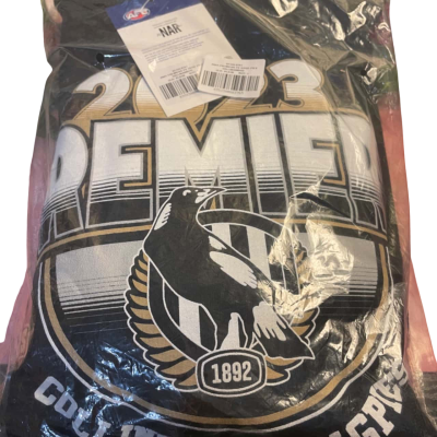  Unisex  Size L Black Collingwood 2023 Premiership Hoodie
