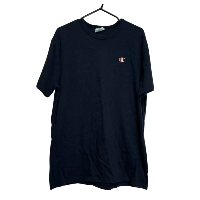 Champion Mens  Size L Short Sleeve T-shirt Navy Blue 