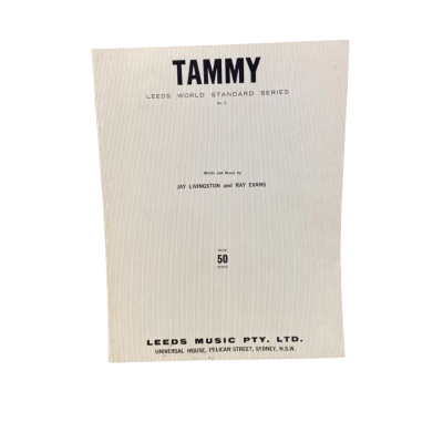 Vintage Sheet Music For Tammy
